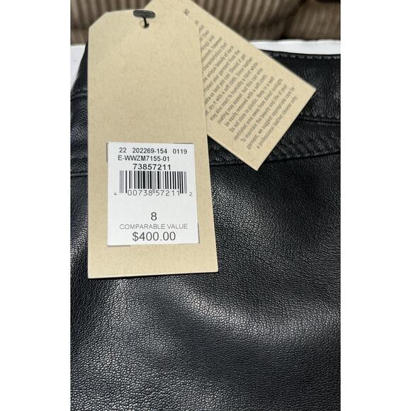 Wilson Woman’s Leather Pants‎ Slim Straight Leg Size 8 NWT - Picture 8 of 14